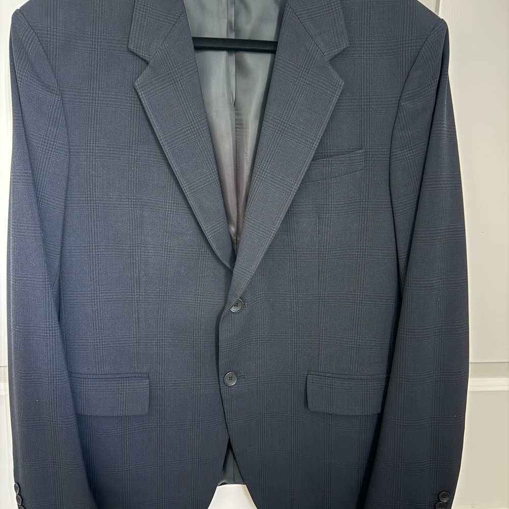 Zara Charcoal Checkered Blazer